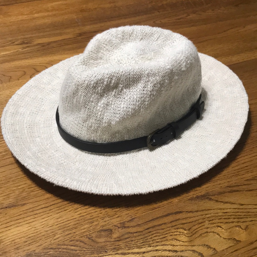 Cream hat from Charlotte Russe.